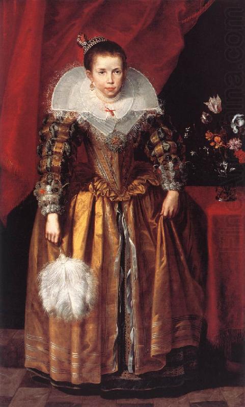 Portrait of a Girl at the Age of 10 sdg, VOS, Cornelis de